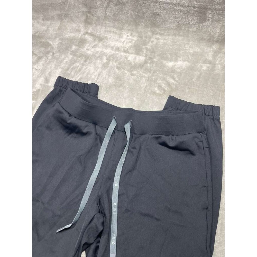 FIGS Forster Jogger Scrub Pants Women Small Black Drawstring
